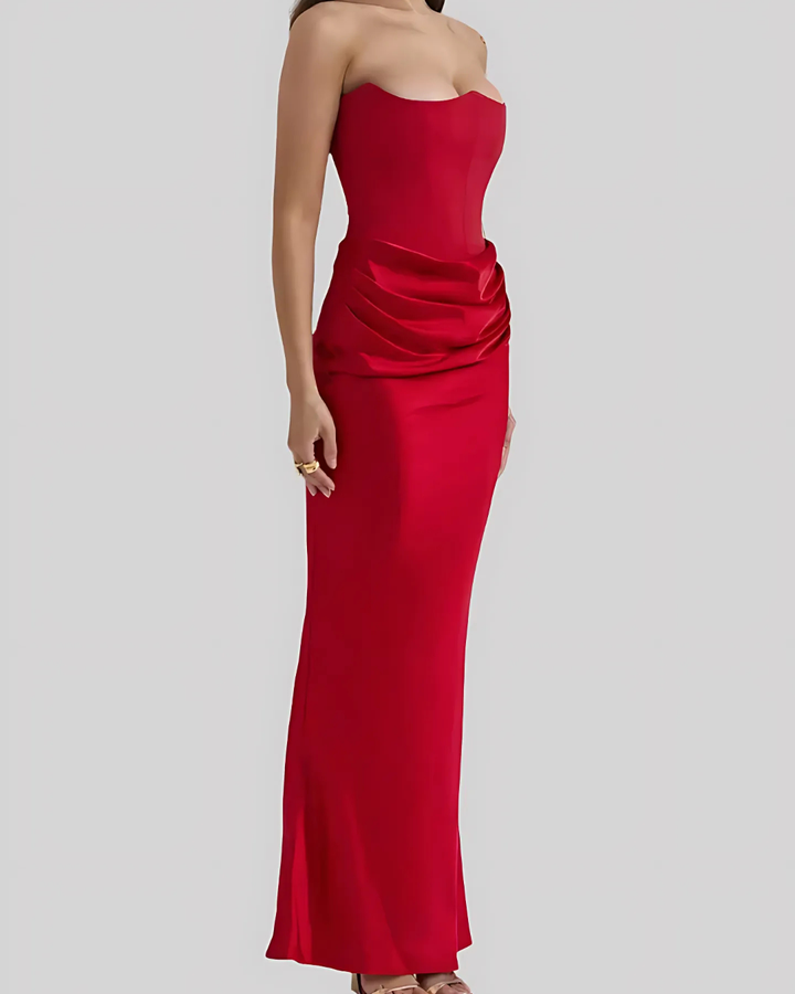 Anasiya | Draped Maxi Formal Dress