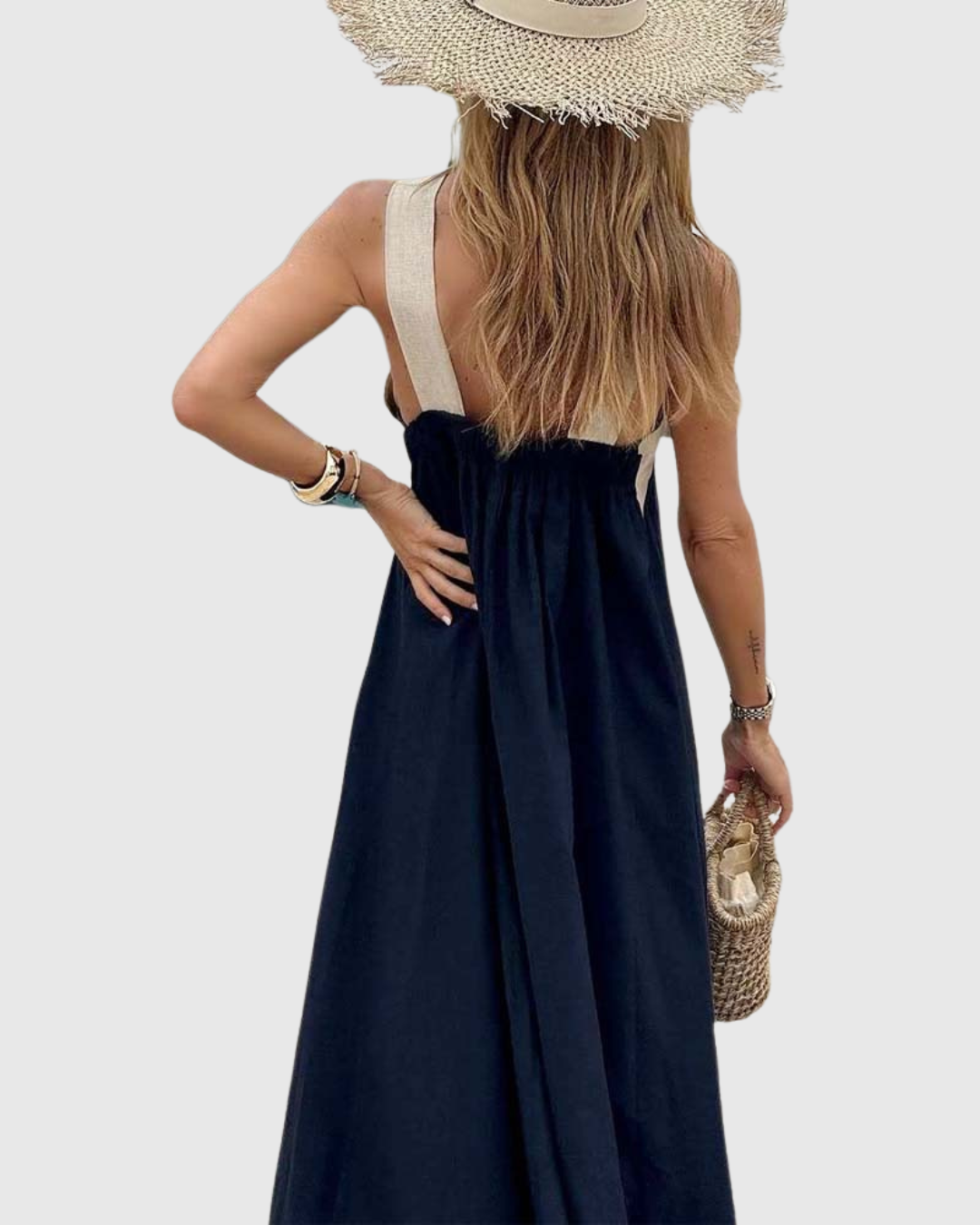 Esperanza | Crossover Halter Neck Maxi Dress