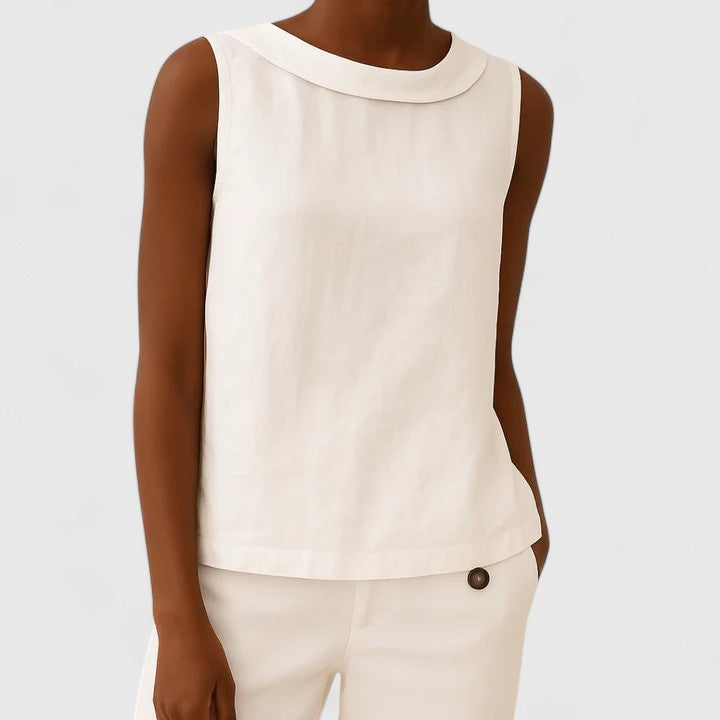 Tarah | Sleeveless Roll Neck Top for Women