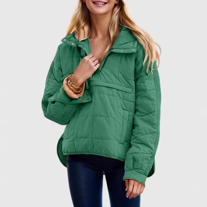 Pepper | Quilted Pullover Puffer Jacket with Pocket
