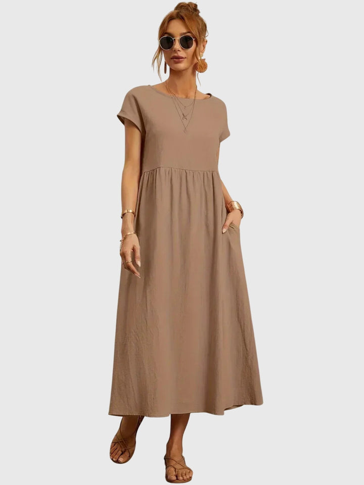Juno | Casual Midi Dress with Pockets