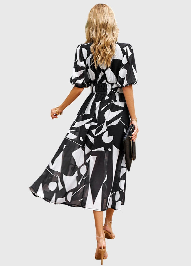 Bellina | Floral Empire Waist Midi Dress