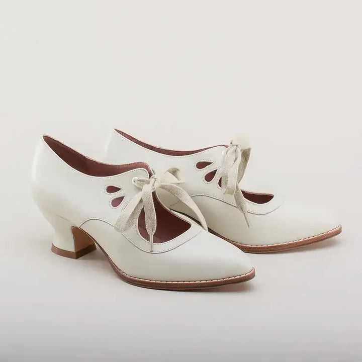 Suzanne | Lace-Up Vintage Mary Jane Heels