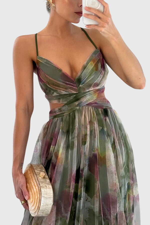 Alli | Floral Maxi Strap Dress
