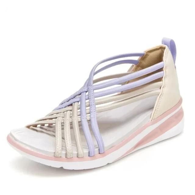 Amparo | Strappy Wedge Sandals with Open Toe