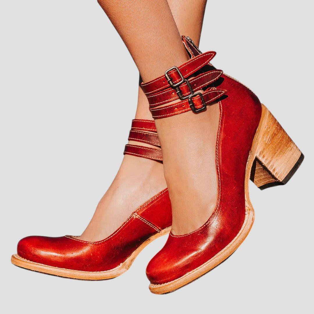 Clodagh | Buckle Strap Block Heel Mary Jane