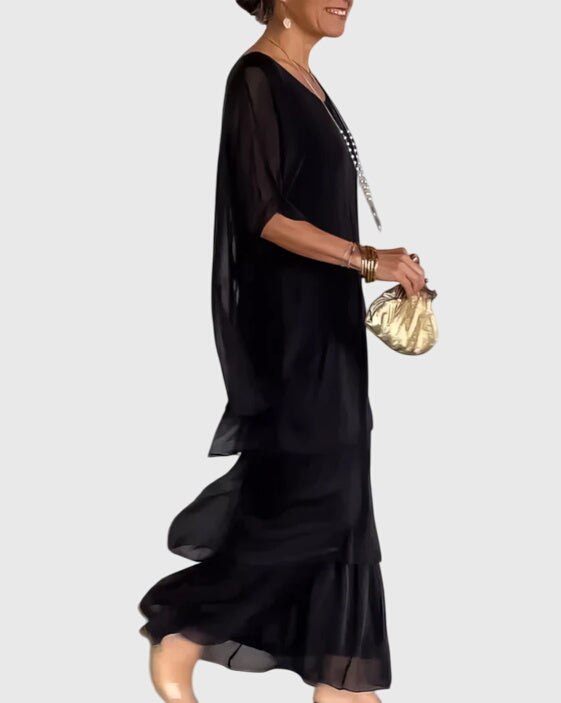 Calliandra | Tiered Print Maxi Dress