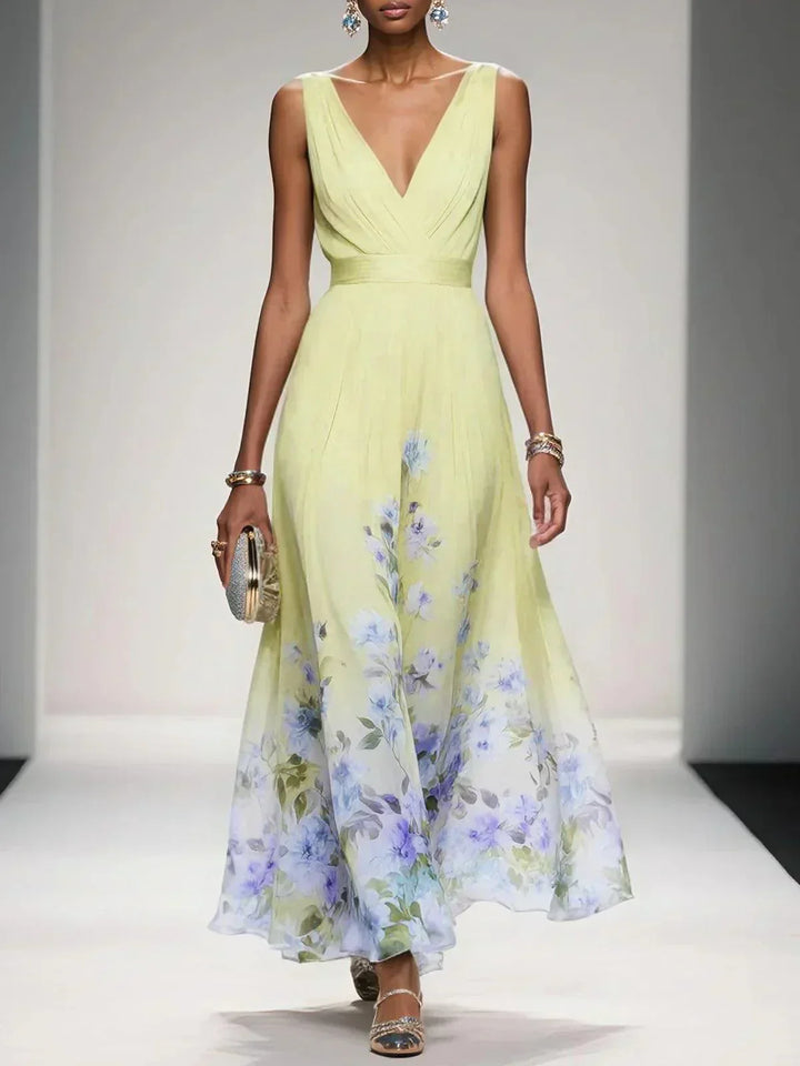 Alecia | Floral Print Midi Dress