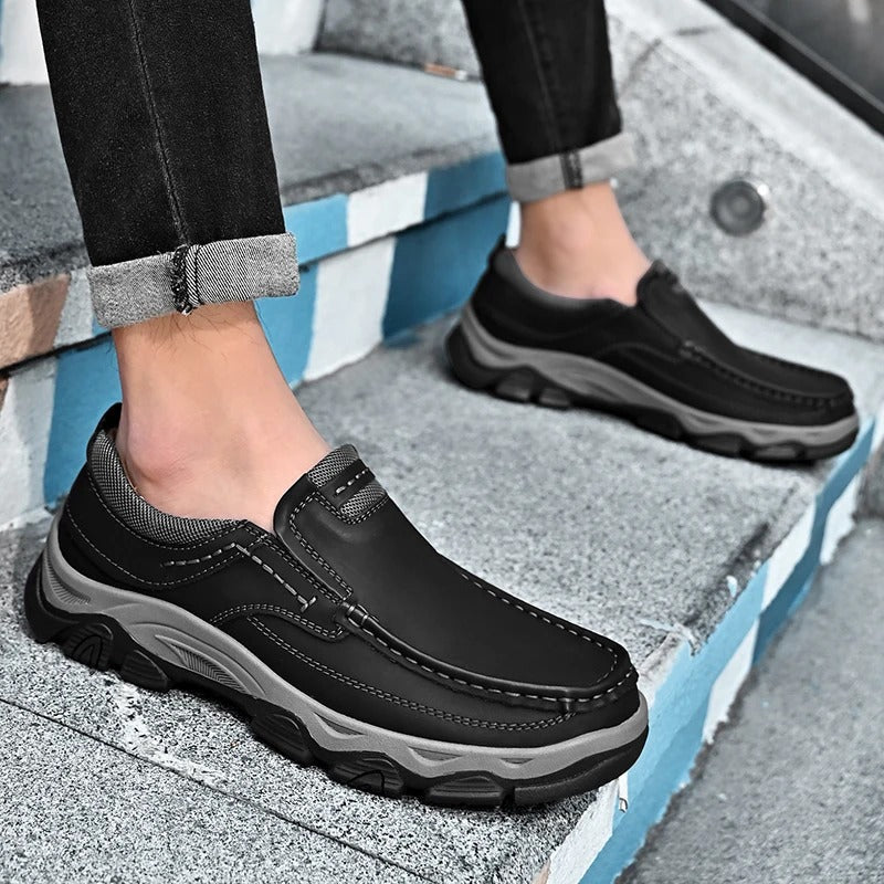 Asher | Round Toe Thick Sole Loafers