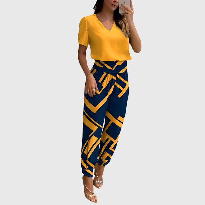 Brenda | Elegant Blouse Pants Set