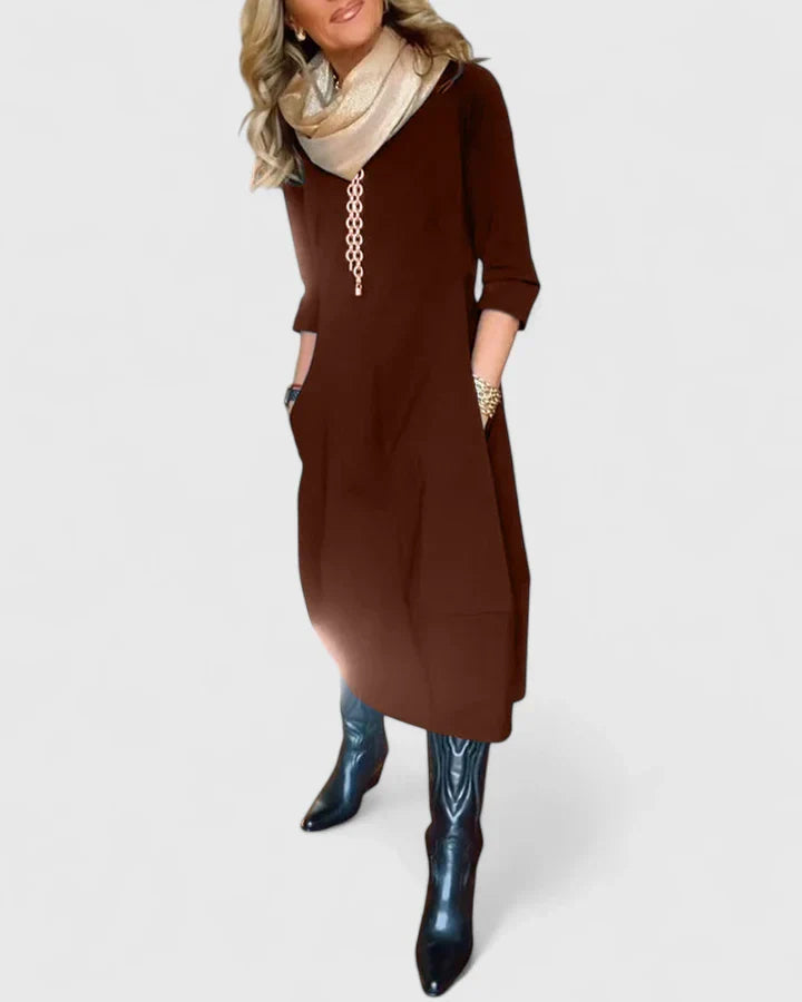 Allina | Flowing Midi Dress