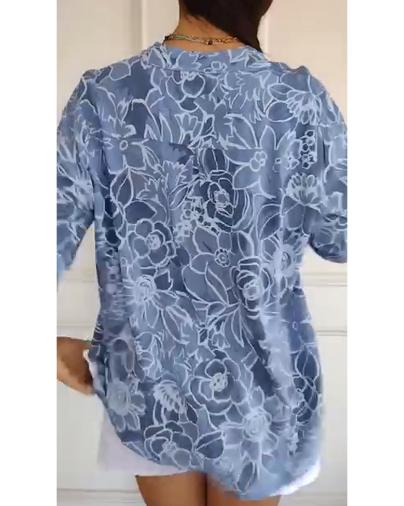 Amiya | Floral Print Relaxed Blouse