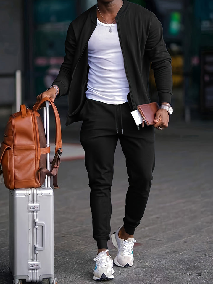 Dan | Travel Zipper Tracksuit Set