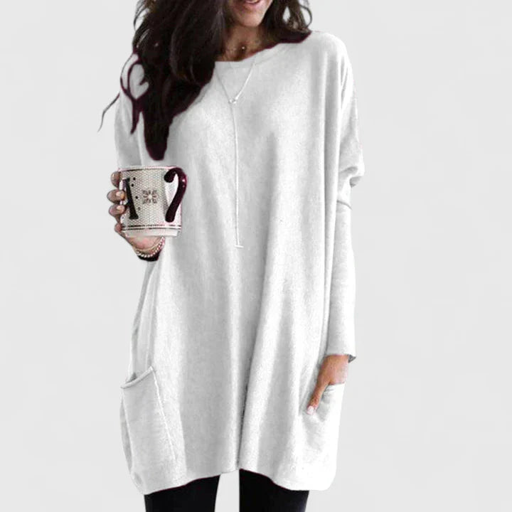 Kalliope | Relaxed Tunic Sweater with Pockets
