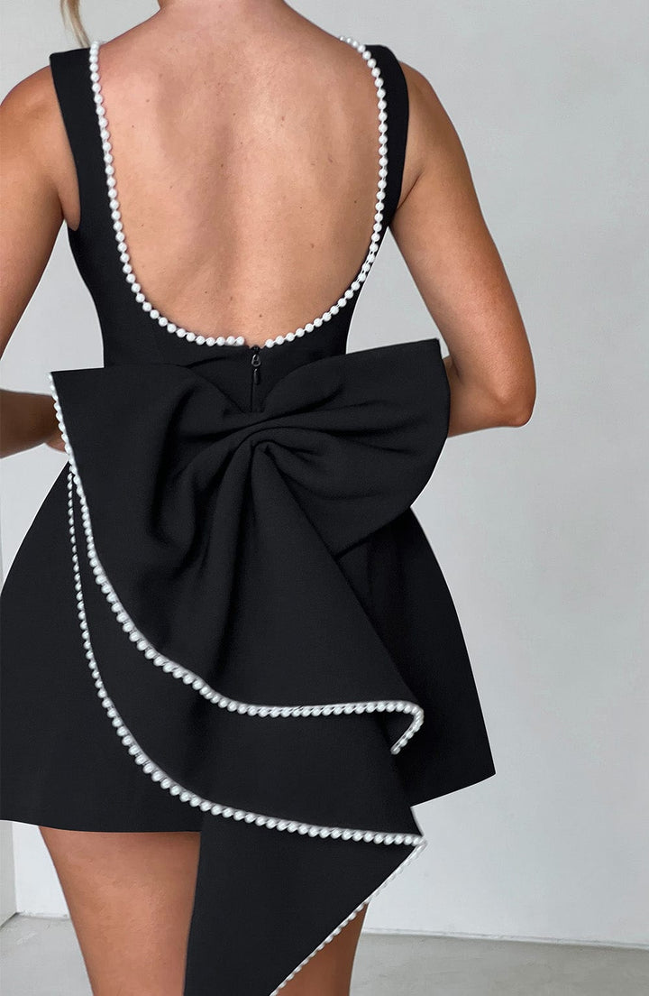 Cleopatraeve | Structured Bow-Back Mini Dress