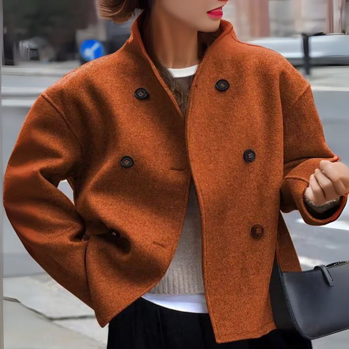 Briallen | Stand Collar Sleeve Coat