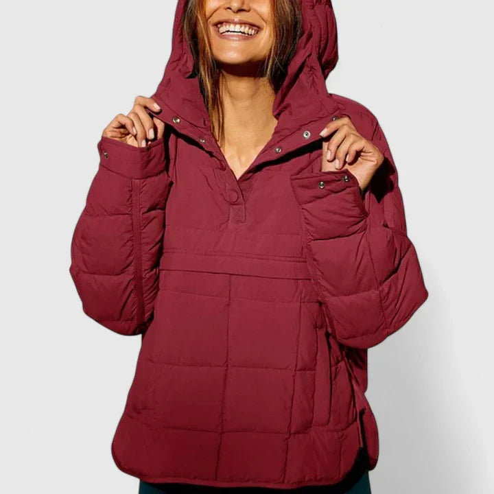 Pepper | Quilted Pullover Puffer Jacket with Pocket