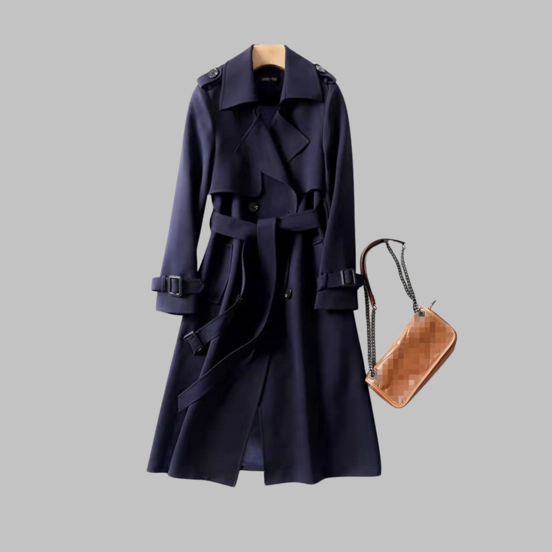 Anatolia | Belted Trench Coat with Lapel Collar
