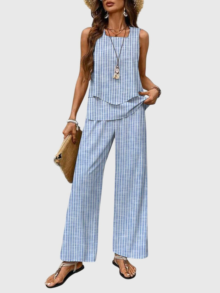 Amalina | Square Neck Two-Piece Set