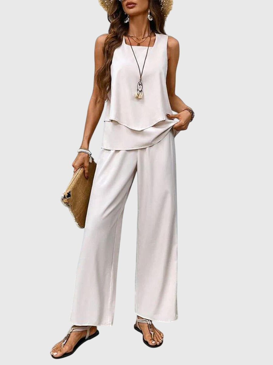 Amalina | Square Neck Two-Piece Set