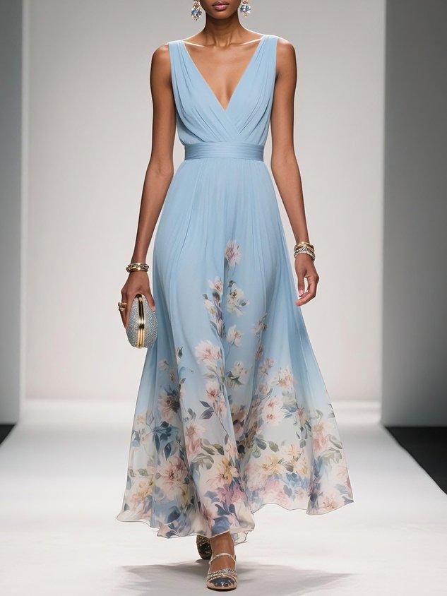Alecia | Floral Print Midi Dress