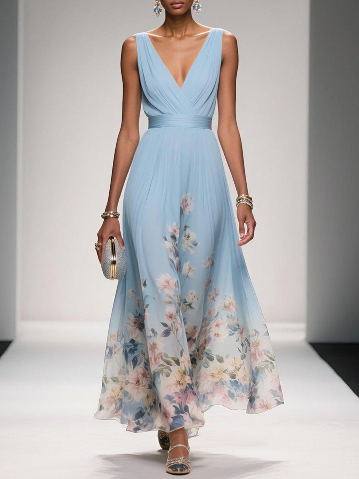 Alecia | Floral Print Midi Dress