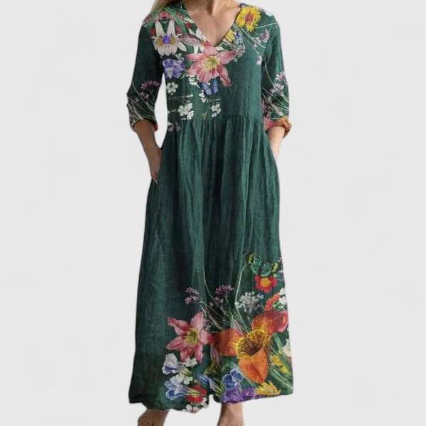 Delphi | Floral Print Bohemian Maxi Dress