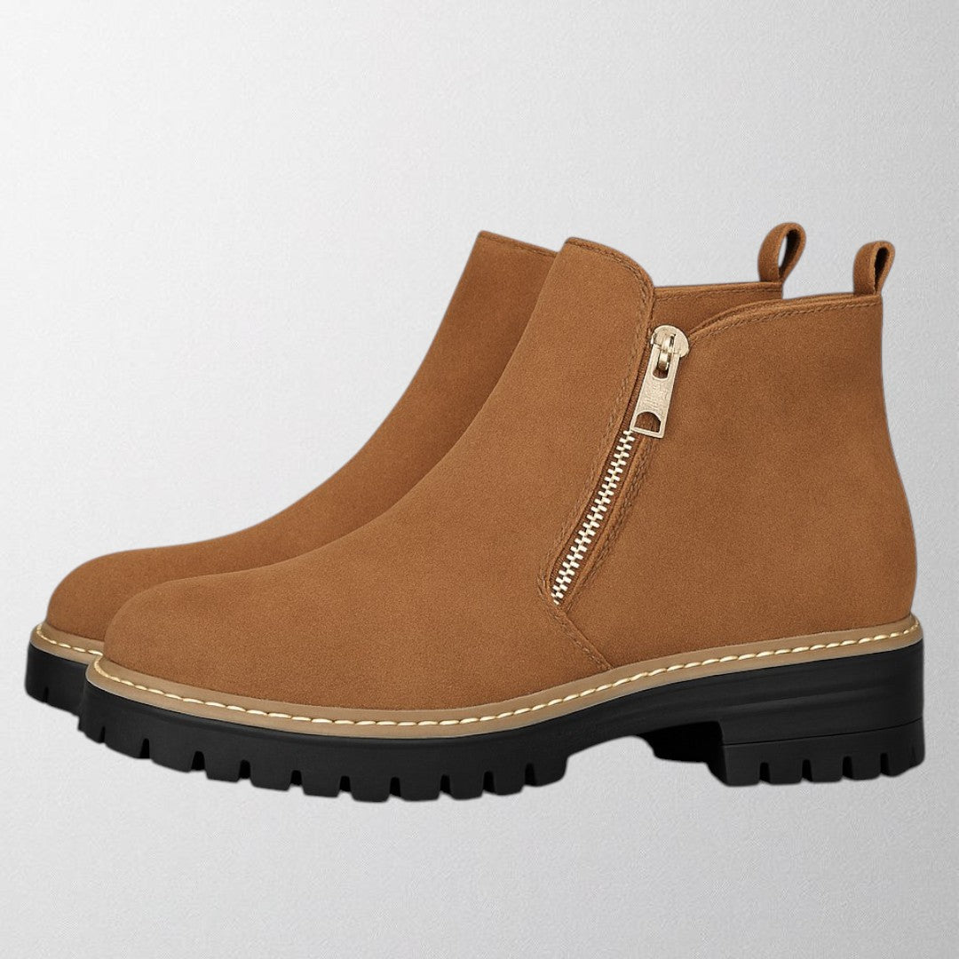 Veda | Side Zip Chelsea Boots with Chunky Sole