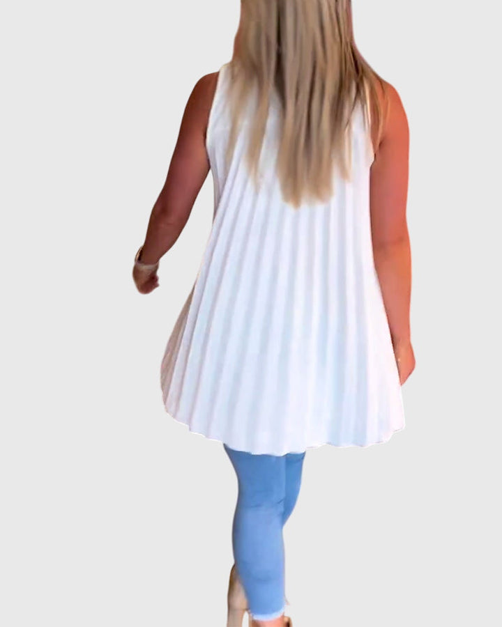 Allegra | Ruffled Sleeveless Top