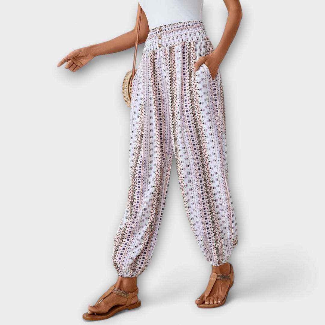 Jasmine | Ethnic Print Pants