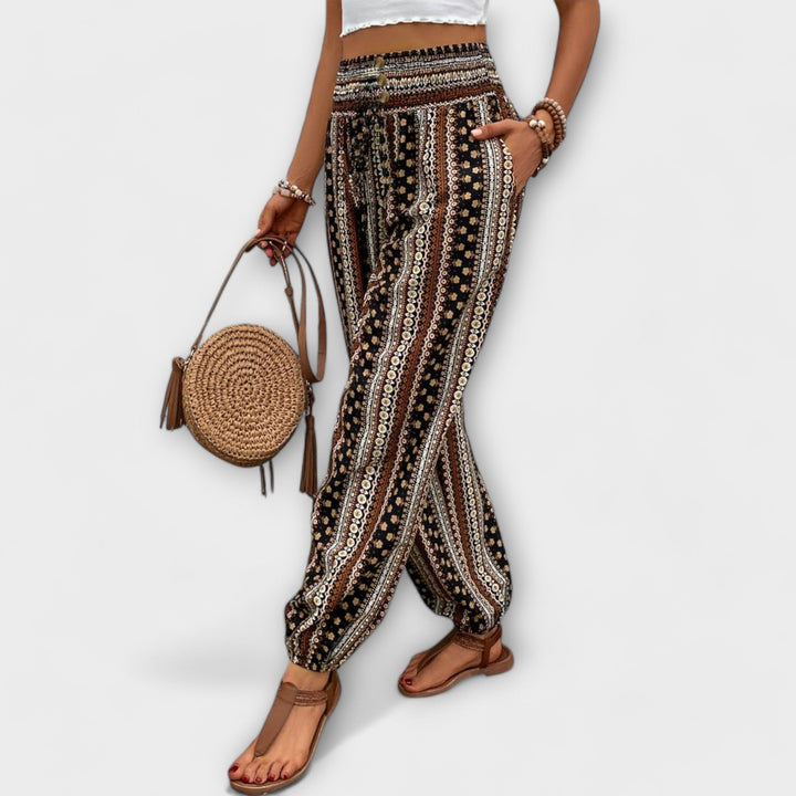 Jasmine | Ethnic Print Pants