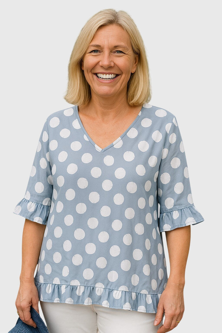Isla | Blue Everyday Blouse