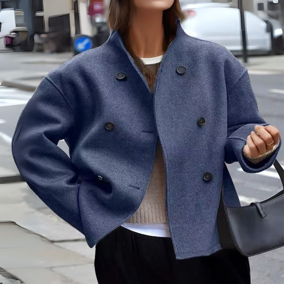 Briallen | Stand Collar Sleeve Coat