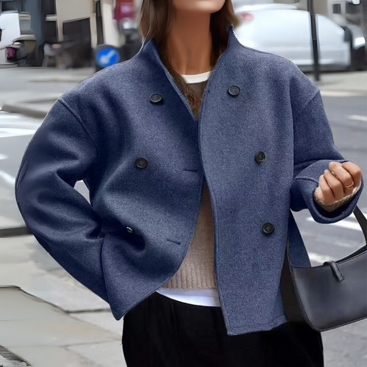 Briallen | Stand Collar Sleeve Coat
