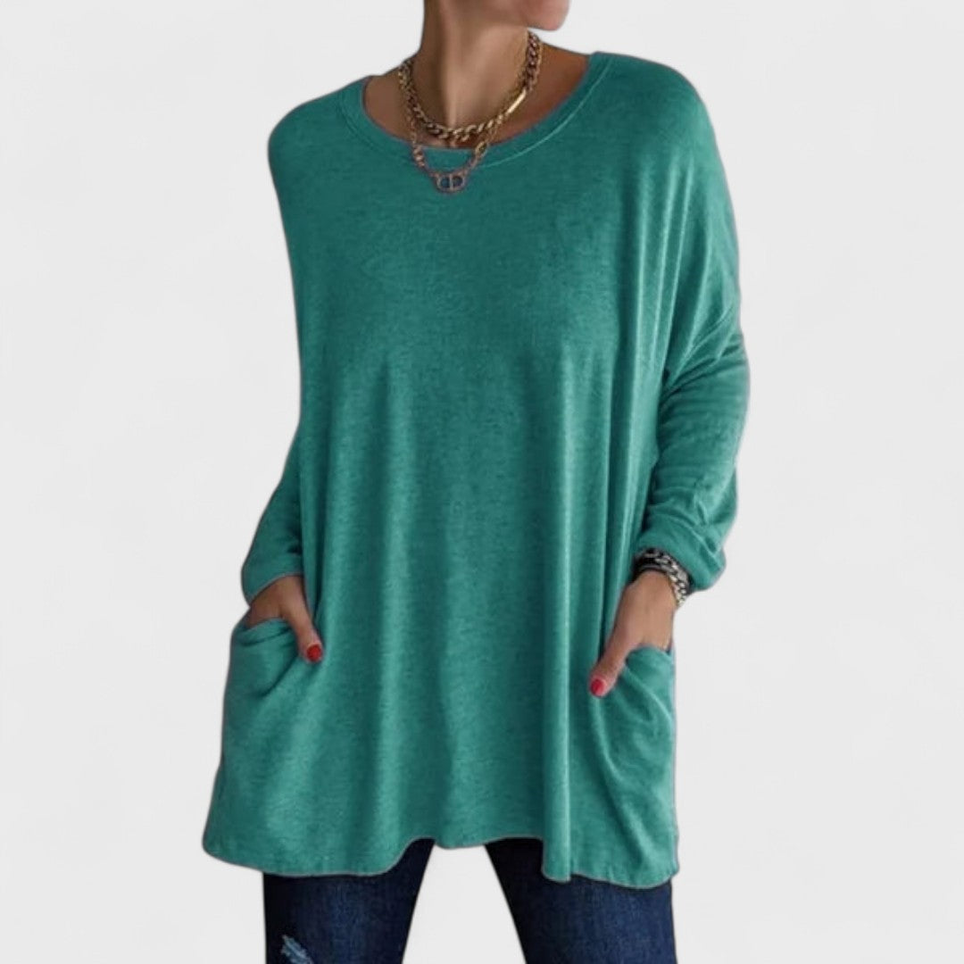 Elyse | Long Sleeve Relaxed Top