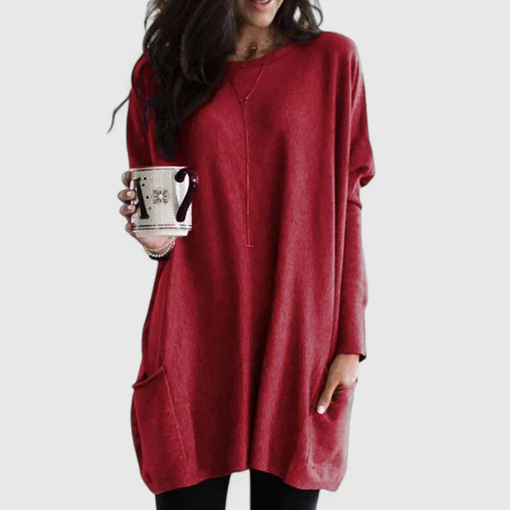Kalliope | Relaxed Tunic Sweater with Pockets