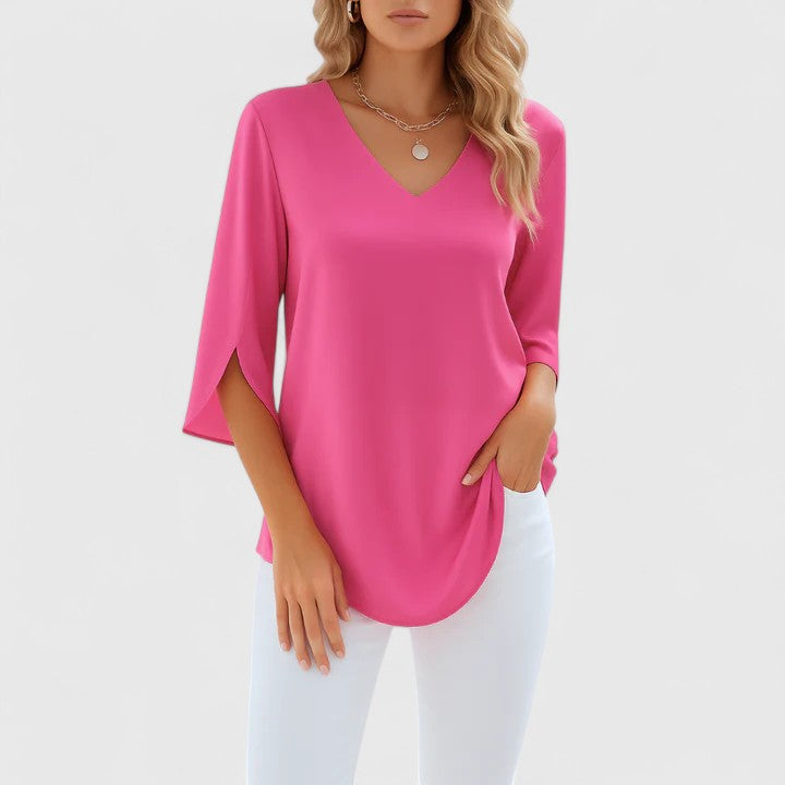 Lili | V-Neck Split-Sleeve Blouse for Women