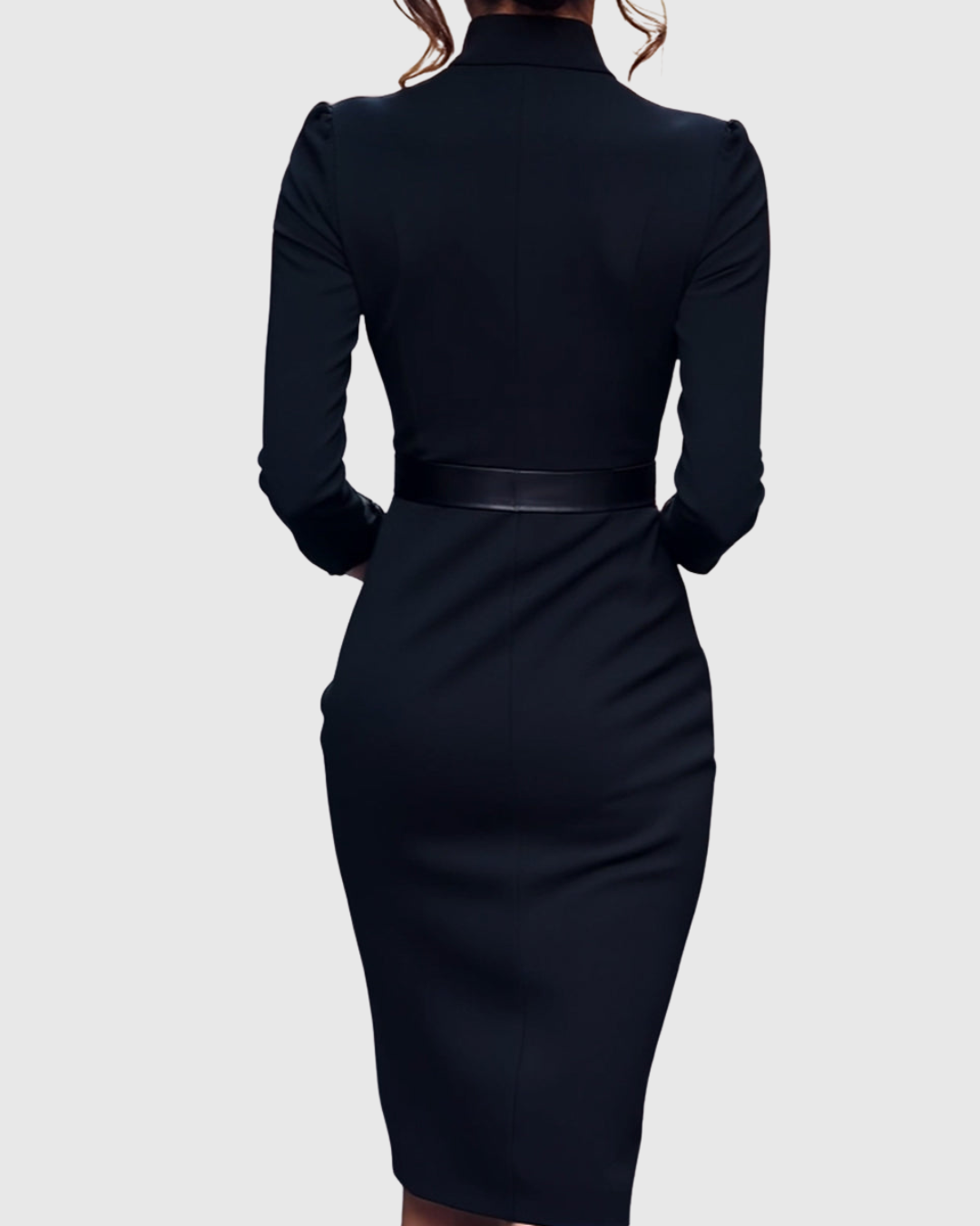 Deneen | Mock Wrap Midi Dress