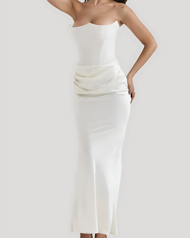 Anasiya | Draped Maxi Formal Dress