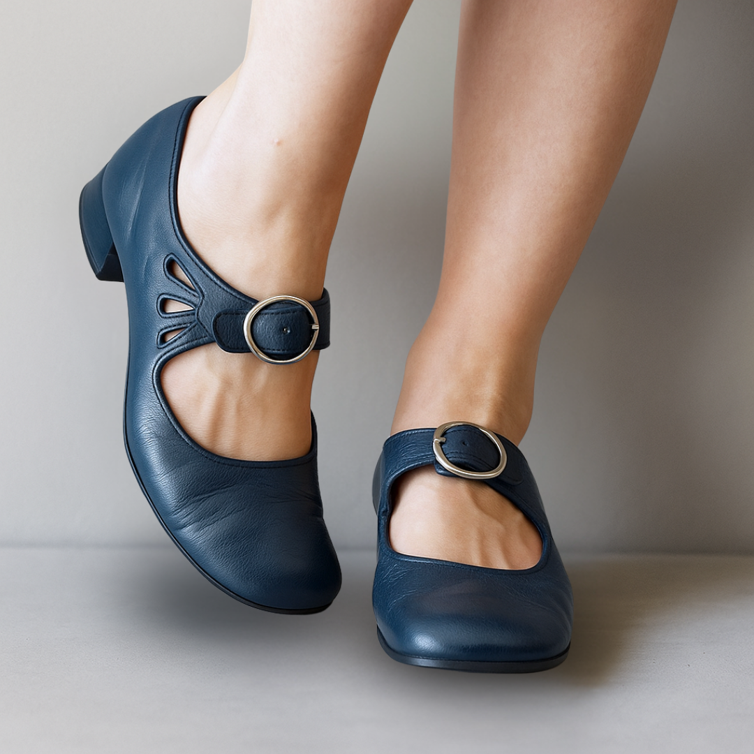 Themis | Cutout Mary Jane Block Heels