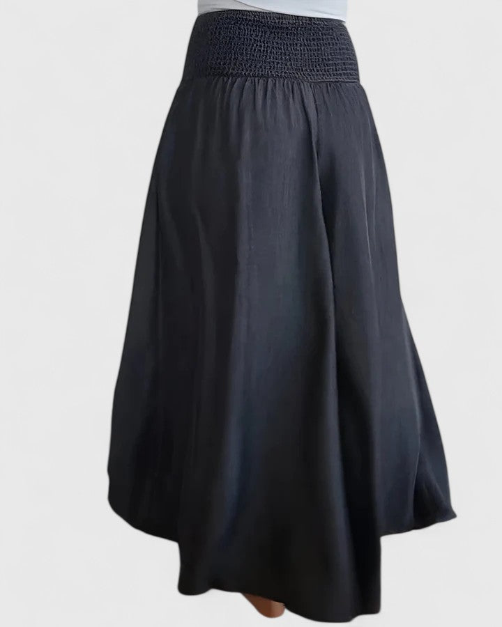 Erin | Smocked Waist Wide Leg Palazzo Pants