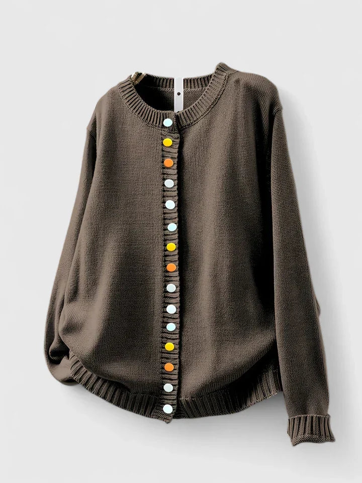 Dottie | Button Up Knit Cardigan with Long Sleeves