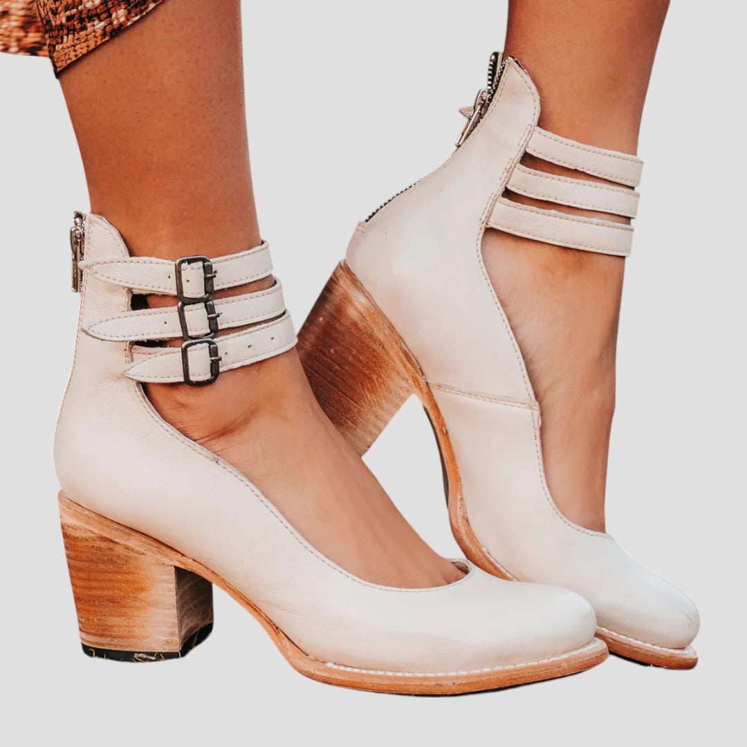 Clodagh | Buckle Strap Block Heel Mary Jane