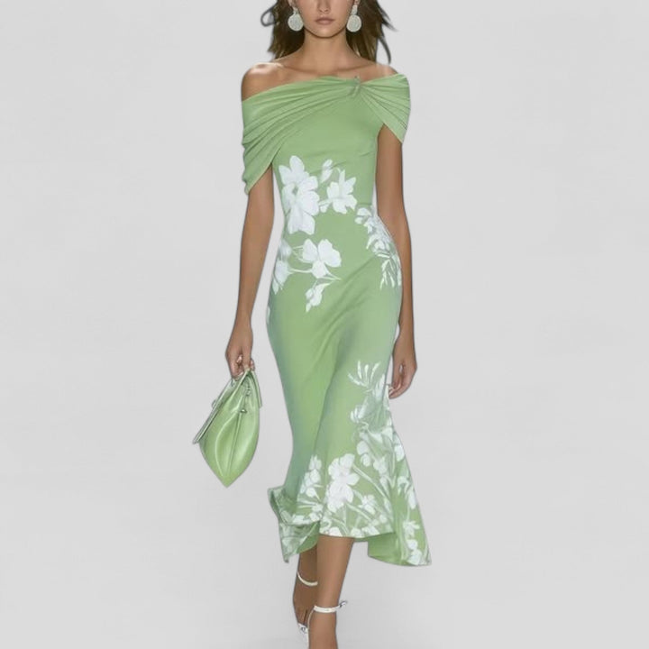 Anisha | Statement Print Midi Dress