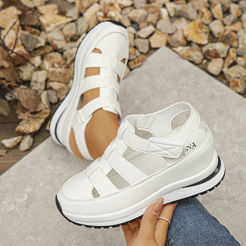 Hermione | Closed Toe Caged Platform Sandals