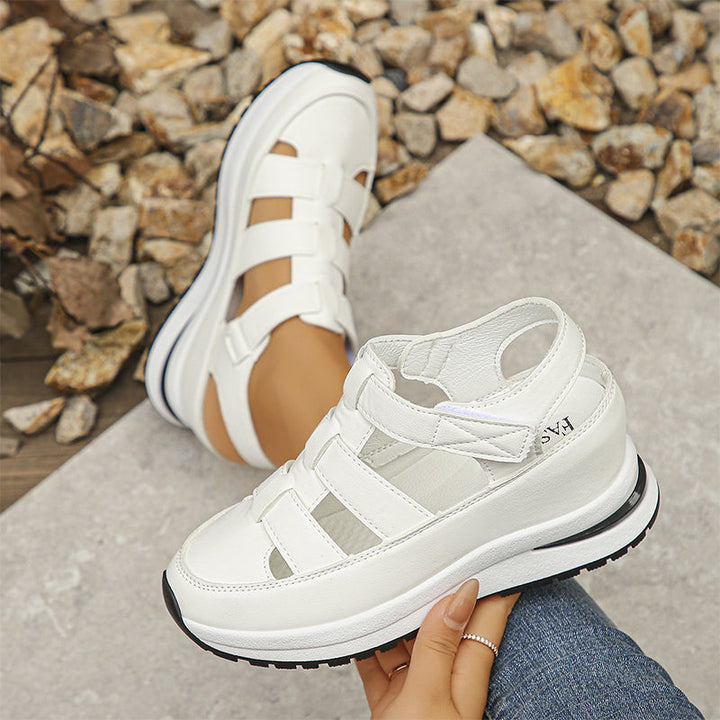 Hermione | Closed Toe Caged Platform Sandals