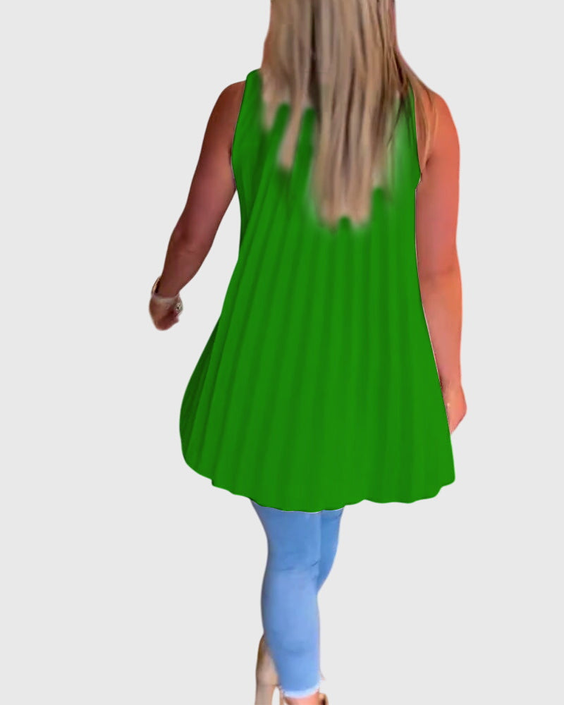 Allegra | Ruffled Sleeveless Top