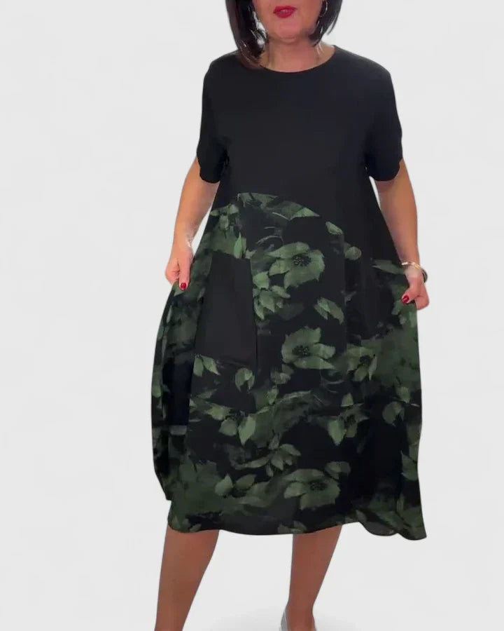 Elna | Soft Round-Neck Dress