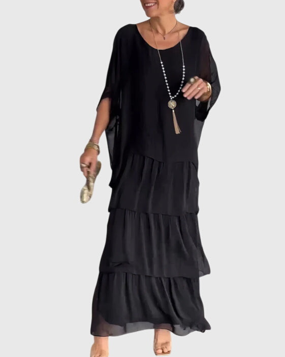 Calliandra | Tiered Print Maxi Dress