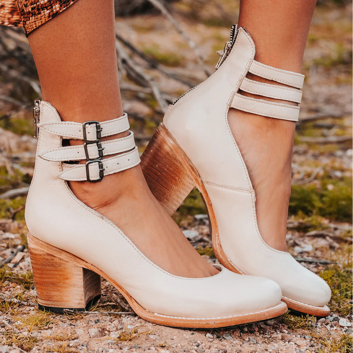Emmeline | Multi-Strap Block Heel Ankle Boots